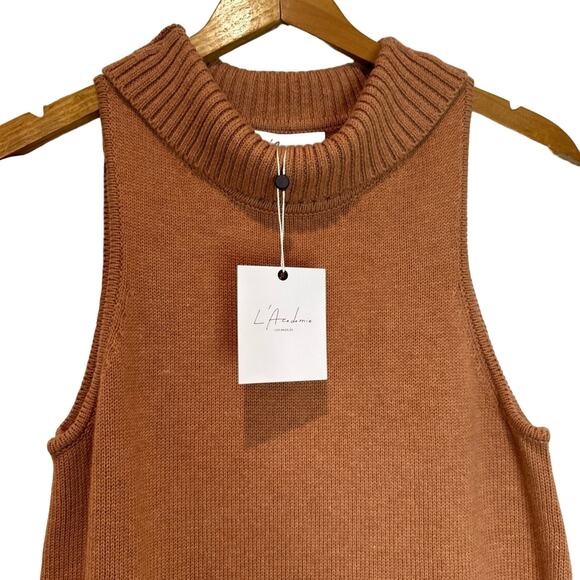 L'Academie Sleeveless Turtleneck Pullover Sweater Size Small Jez - Picture 3 of 9